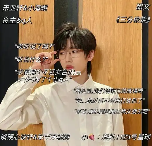 宋亚轩小海螺甜文三分依赖12