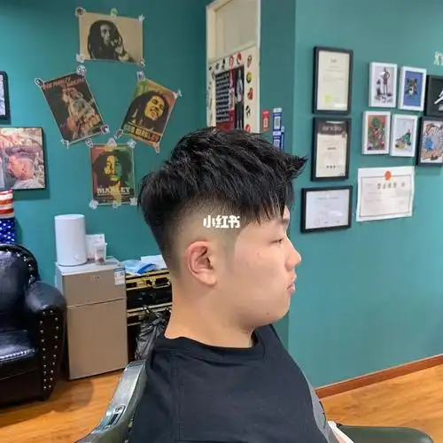 爆炸渐变男士发型