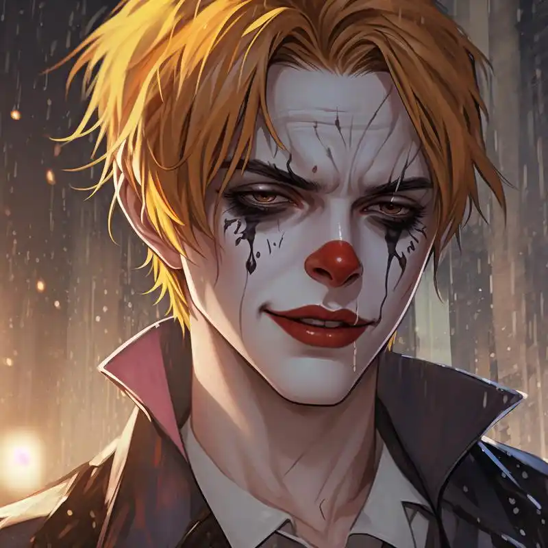 91伤感小丑头像高清集92 小丑的泪,隐藏在笑脸背后.