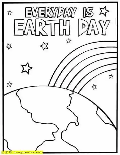 地球海报简笔画