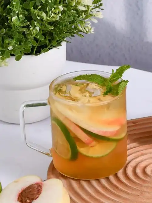 新品试吃官##水饮节##万物皆可调#@京东超市自制夏日特调丨白桃乌龙