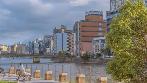 日系自然城市风景高清桌面壁纸