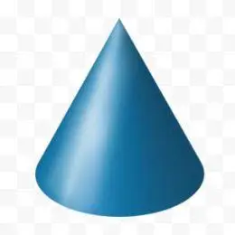 蓝色的圆锥体
