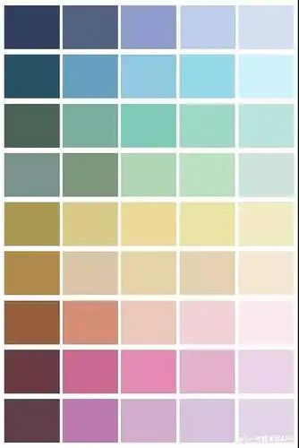 现在比较常见就是莫兰迪色系和略带灰度的浅色系了,尽量 不要大面积