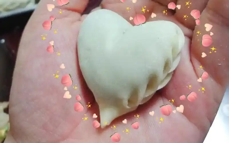 【心形饺子】七夕节快到了教你包爱心饺子～超简单