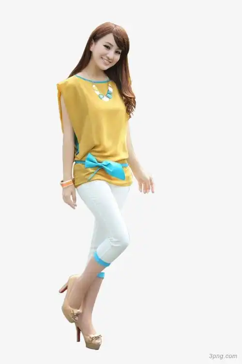 现代美女png素材透明免抠图片-动植人物