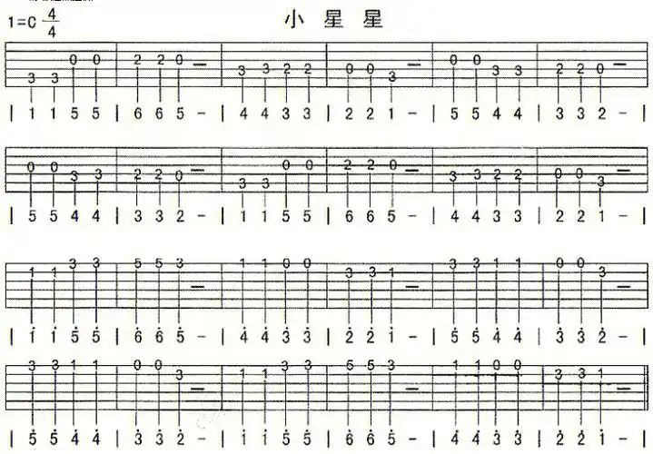 吉他萌新必看一些适合新手练习的进阶曲谱