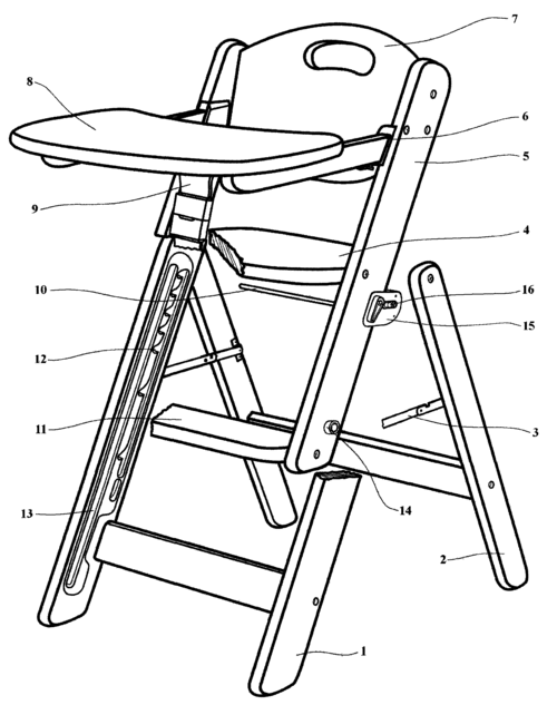 cn201414595y_可升降的折叠椅失效