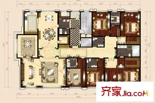 阳光东尚g户型 6室3厅4卫