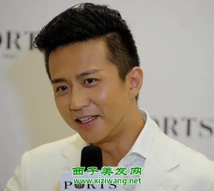 帅哥邓超最新发型 大背头斜刘海都受欢迎(2)