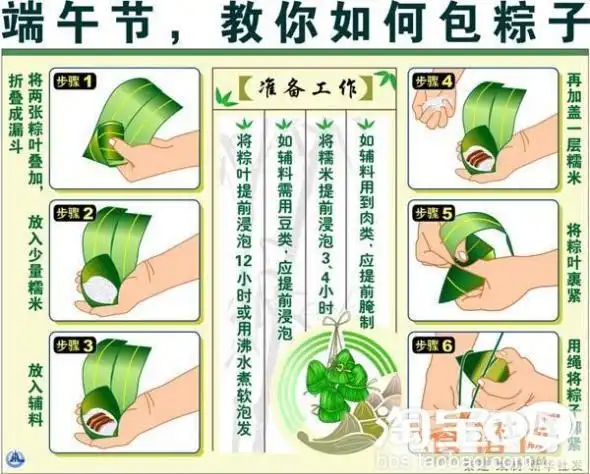教你怎样包粽子(图解看了你不感谢我都难)