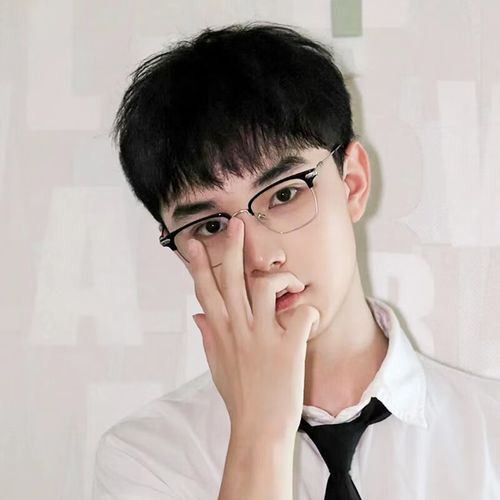 闪格假头发男自然全头套短直发仿真发男生碎发学生头减龄假发套可通勤