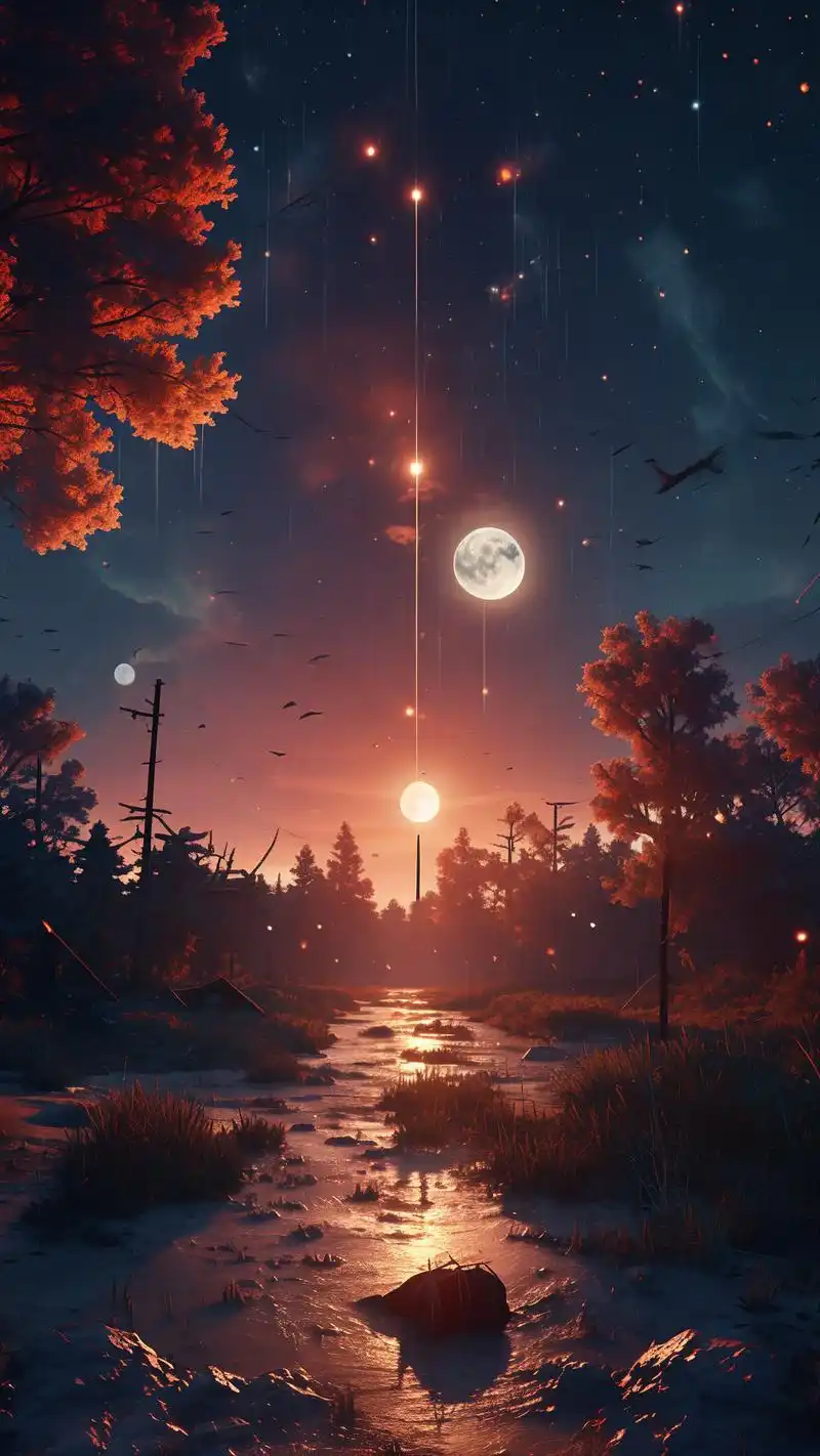 伤感高冷夜空壁纸,情绪拉满90