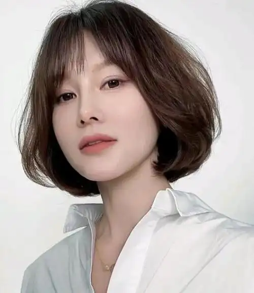 40-50岁波波头短发图片