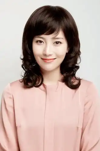 假发女妈妈款中长卷发中老年女士假发自然大波浪齐肩假发头套 自然黑