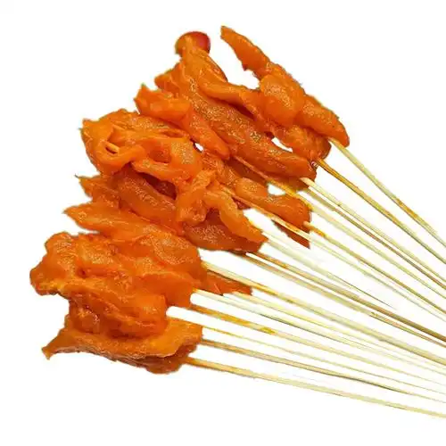 小鸡肉串迷你里脊肉串油炸小吃半成品烧烤肉串串香涮串食材手把串750g