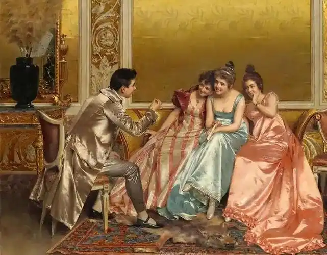 法国贵妇站着小便如厕无纸用粗绳中世纪的欧洲真乃绝绝子