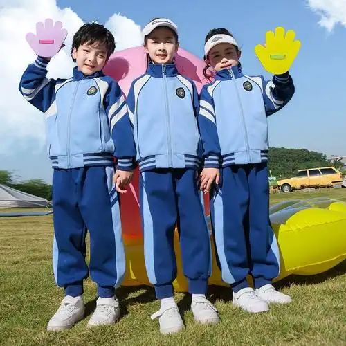 小学生运动班服幼儿园园服毕业照夏季新款统一装一年级校服春秋装