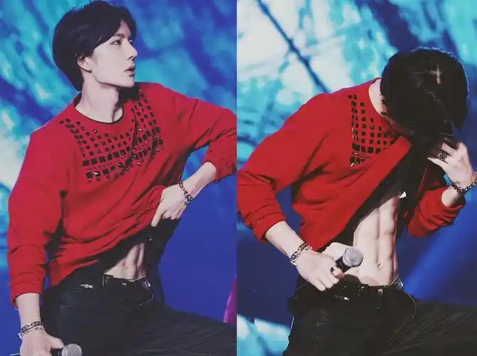 有种"魅力"叫男星的腹肌,华晨宇隐藏实力,看到王一博:这该死的搓衣板