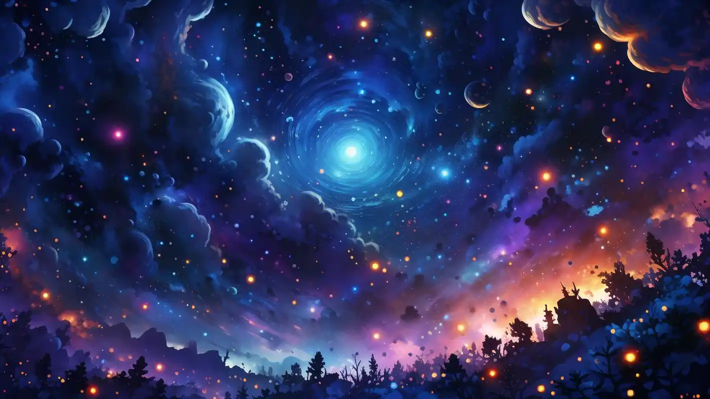 78唯美星空壁纸,梦幻般的视觉盛宴90