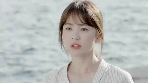 《太阳的后裔》曝光了宋慧乔真实脸型,剪对发型,圆脸变成瓜子脸