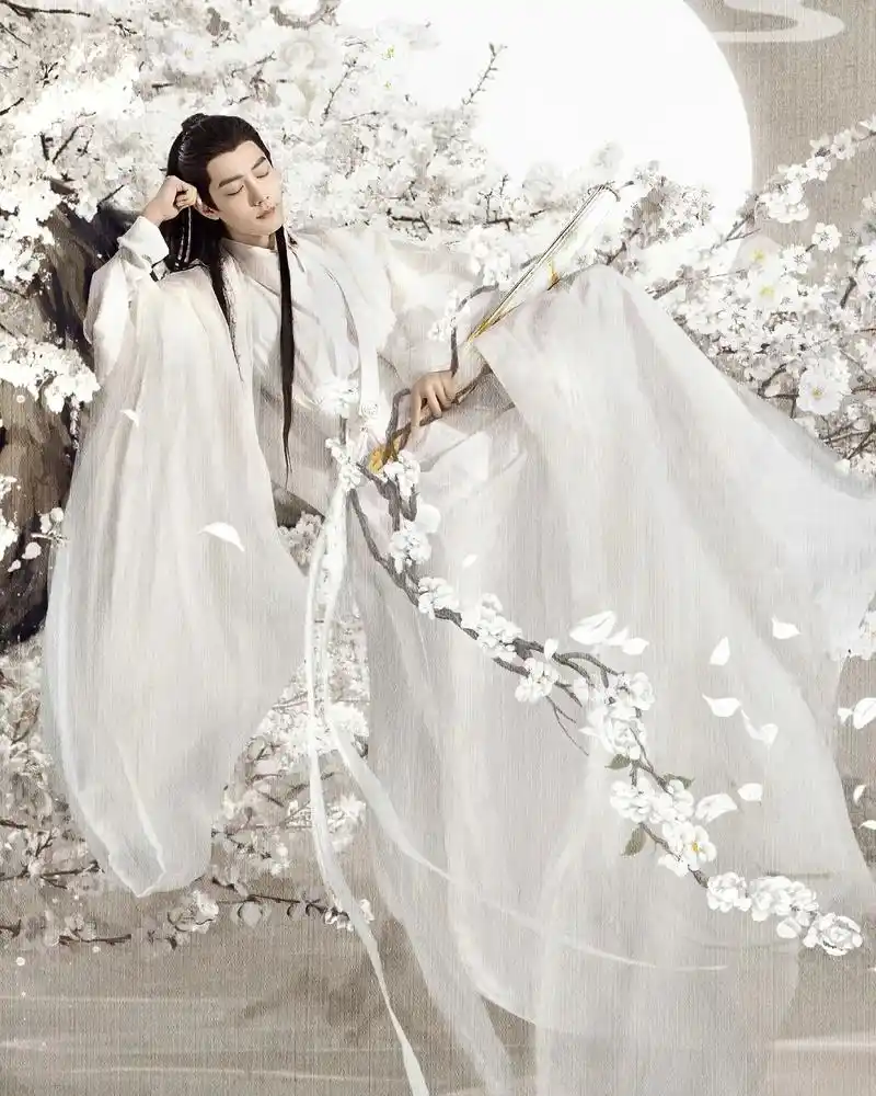 陌上人如玉公子世无双78 玉骨瑶78#古风美男 #白衣少年 # - 抖音