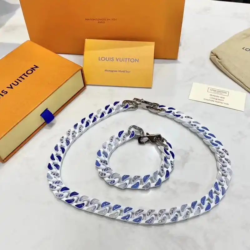 lv蓝天白云手链项链古巴链