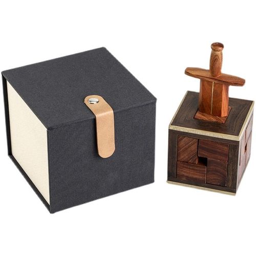 抖音gm同款圣剑puzzle木质10级烧脑超难box解密解锁益智减压玩具