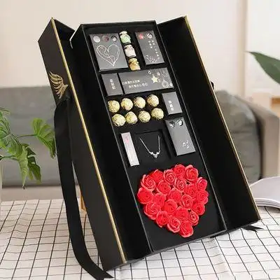 高档送女友生日快乐幸福生日礼物高端大气浪漫礼品定制周年日约会