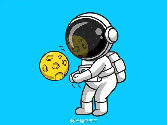 q版宇航员运动星球系列 图形设计