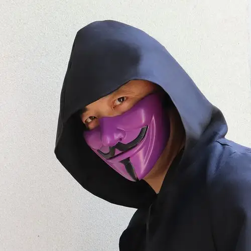 面具万圣节仇杀半脸成人恐怖微笑鬼脸面具