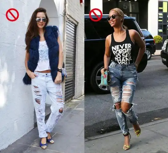 破洞牛仔裤为啥别人穿时髦你穿就邋遢还不是因为你没看到这一篇