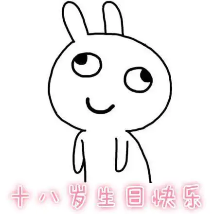 18岁生日快乐表情包搞笑 - 蜡笔小新卡通头像!