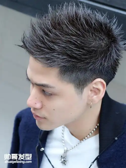 不一样的日式男生发型露额头掀刘海酷帅男生短发