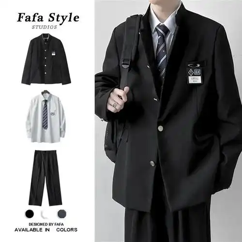 学生西装外套男