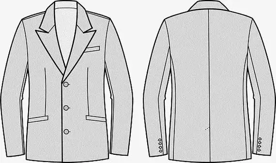 男士手绘西装服饰