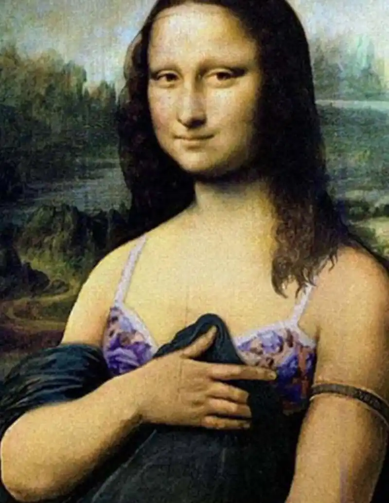 恶搞蒙娜丽莎图片