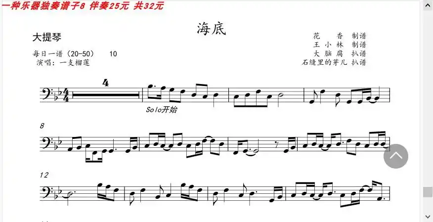 一支榴莲海底小提琴中提琴大提琴萨克斯单簧管长笛伴奏乐器软件