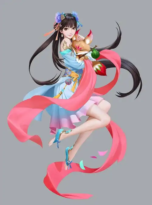 创作花絮天龙八部手游角色插图创作分享