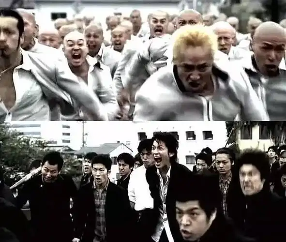 洼冢洋介,凶气之樱白衣派黑衣派因为打群架一眼就能看出哪个是敌军