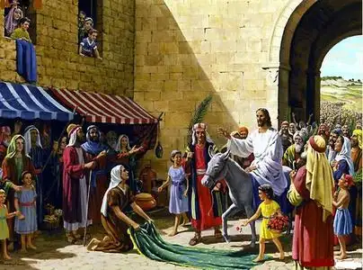 我们再来看当日耶稣如何进耶路撒冷的–他是骑着一驴驹,一个万王