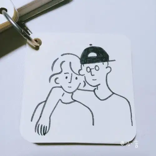 ins风人物简笔画