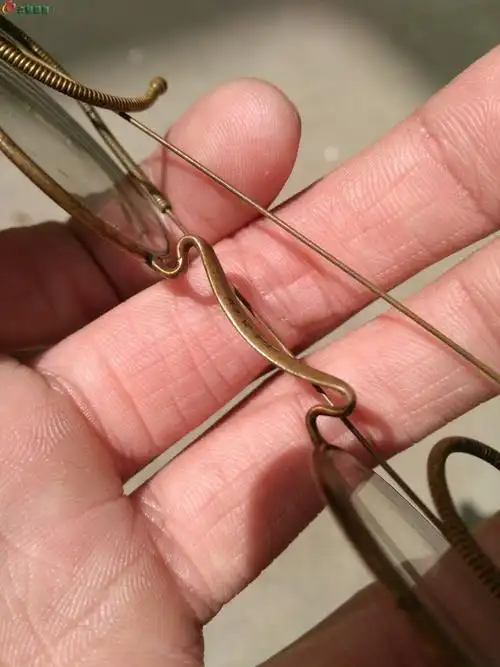 民国k金缠丝老眼镜 平光