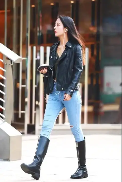 高筒靴应该怎么搭配,高筒靴怎么搭配图片(秋冬怎么穿"长筒靴")