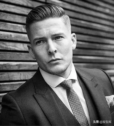 两边剃光中间留的侧背发型 纹理渐变寸头(7)