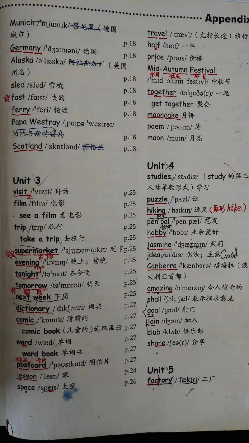 六年级英语上册课本单词表单词朗读在线听mp3音频——第二单元