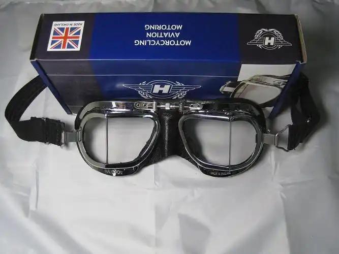 英国进口二战飞行员空军护目镜哈雷复古机车真皮风镜