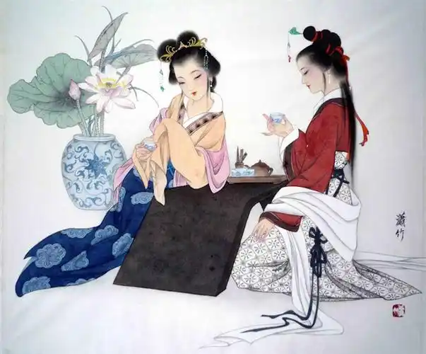 【精品*欣赏】高清工笔 古代美女【三】 - 佳人有约【原飞飞】 - 佳人