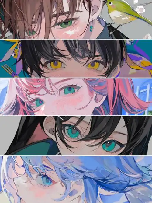 二次元眼睛  #绘画参考##五官参考