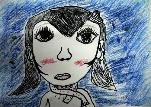 肖像/少儿绘画作品/儿童画/网络美术馆_中国少儿美术教育网